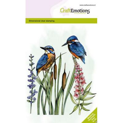 CraftEmotions Dimensional Clear Stamps - Eisvogel